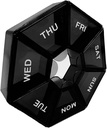 Black Daily Pill Case - 7 Day Travel Pill מאורגן עם 1 פעמים ביום