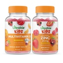 חיים רב ויטמין ילדים + Zinc 25 מ"ג ילדים, חניכיים בונדלה - גדול Tasting, ויטמין תוסף, Gluten Free, GMO חינם, Chewable Gummymy