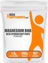 BulkSupplements.com Magnesium BHB אבקת - BHB Salts, Beta-Hydroxy Butyrate אבקת - Unflavored & Gluten Free, 1.5g לכל המשרת, 250g (8.8 oz) (Pack of 1)