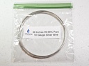 Pure Silver Generator Wires - 9999 Silver Electrodes - Pre-Cut 36-Inch 10 Gauge Wires - Fits LifeForces