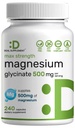 Max Power Magnesium Glycinate 500 מ"ג פרי המשרתת, 240 קפסולות | 100% Chelated for Easy Absorption
