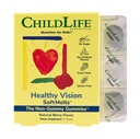 CHILDLIFE ESSENTIALS בריאות חזון SoftMelts - ויטמין עיניים לילדים, Lutein Gummies, Lutein ו Zeaxanthin תוספי מזון עיניים, Lutein ילדים, טעם גדול - טבעי ברי, 27 טבליות