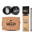 NATURAL SHILAJIT Resin - 20 Gram Shilajit תוספת עם Fulvic Acid & Trace מינרלים & Shilajit Honey Sticks 7 Count