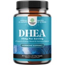 DHEA תוספת לנשים וגברים - Pure DHEA 50 מ"ג עבור איזון הורמונלי, משפר את Mood Stability, תפקוד המוח, מערכת החיסון, אנרגיה פוריות - Dehydroepiandrosterone קפסולות למבוגרים - 60 Cttt