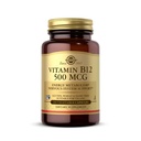 Solgar ויטמין B12 500 mcg - 100 קפסולות ירקות - אנרגיה Metabolism & Nervous System Support - Non-GMO, טבעוני, Gluten & Milk Free, כשר, Halal - 100 משרתים