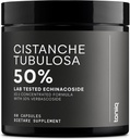 Cistanche Tubulosa לחלץ - Ultra High Potency 10:1 עם 50% Echinacoside ו 10% Verbascoside - ריכוז גבוה - מעבדה צד שלישי נבדק - 60 קפסולות