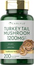 קרליל טורקיה Tail Mushroom קפסולות | 1200mg | 200 Count | Non-GMO & Gluten Free Extract