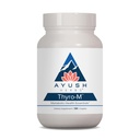 Ayush Herbs Thyro-M - תמיכה Thyroid עבור נשים וגברים, בריאות Thyroid, Thyroid Care עם L Tyrosine, Ashwagandha, Kelp, אנרגיה טבעית תמיכה - 120 קפסולות צמחוניות (1 Count)