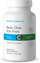 Cooper Complete - One a Day Complete Multivitamin Without Iron - Daily Multivitamin ומינרל תוסף - 60 יום טבליות לבקבוק. חבילה של 1