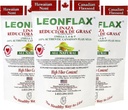 Leonflax, 100% Authentic Canadian Flax Seed, All-Natural, תוכן סיבים גבוהים, תוספת תזונתית לשיפור בריאות העיכול שלך, 18 Oz, Bag, Natural Health Corporation (Pack of 3)