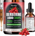 Berberine HCL נוזל טיפות - 1500 מ"ג גבוה Absorbable Berberine נוזל טיפות - Berberine Veggie תוספת עבור Immune, מערכת העיכול ותמיכה בריאות הלב, Strawberry פלמור 2 FL Oz Oz