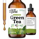 Wild & Organic Green Tea Extracts - Antioxidant-Rich ירוק תוסף - 2-Month Supply - טבעוני, סוכר ואלכוהול חינם Camellia Sinensis Tincture - 4 fl oz oz