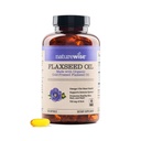NatureWise Flaxseed Oil 1200 מ"ג, דגים חינם אומגה 3 6 9 עם 720 מ"ג ALA, תוספת תזונתית לתמיכה בריאות הלב - אורגני, קר Pressed, non-GMO - 120 Softgels[4-Month Supply]