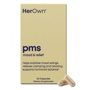 her own PMS, Supports PMS Symptoms, Promotes Positive Mood, Natural Hormone Balance, Helps Relieve Cramping, Hot Flashes Menopause Relief, Gluten and Soy Free, Vegan, 30 Capsules, 30 Servings