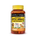 MASON NATURAL Chewable Little Animals Multivitamins for Kids - Children's Daily Multivitamin עם ויטמין A, C, D, B1, B3, B3, B6, B12 ו- Folate - 60 Animal Shaped Chewable Tablets