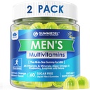 2 Pack - Mens Multivitamins Gummies, Multiminerals, אומגה 3, CoQ10, Probiotics, Daily Mens ויטמין A C D B6 B12, Methylated Multivitamin עבור גברים, אנרגיה, Immunity, סוכר חינם, טבעוני (No Iron)