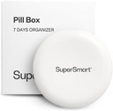 SuperSmart - Pill Box מארגנת 7 ימים עם 1 חיתוך Blade עבור טבליות - גודל נסיעות - אחסון קטן עבור תוספי מזון ותרופות - Easy-to-Use עם 7 השוואתים גדולים