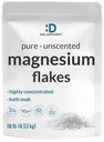 Pure Magnesium Flakes Baths, 10lbs - Natural Epsom Salt Substitute | High-Absorption Magnesium Chloride Flakes