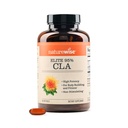 NatureWise CLA 1300 - 95% Active Conjugated Linoleic Acid for Women and Men, Not Stimulating, Supports Weight & Fitness Goals - non-GMO, Gluten Free - 90 Softgels[1-מונטהספק]