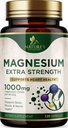 Magnesium מינרלים תוסף 1000 מ"ג - High Potency Magnesium Citrate for Bone, Heart Health, Nerves & השרירים Support, Nature's Magnesium Complex for Whole Body Support, בבקבוק בארה"ב - 120 קפסולות