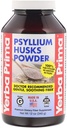 Yerba Prima Psyllium Husks סיבים אבקה, 12 Ounce - תוסף סיבים טבעיים - קירור קולון - Gut בריאות - טבעוני, non-GMO, Gluten Free