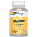 SOLAרי ויטמין E 400 IU (268mg), טופס יבש - מקור טבעי, מעורב Tocopherols ויטמין E - Antioxidant תוסף, PMS ו- Menopause תמיכה - 60 יום ערבות, מעבדה מאומתת - 100 משרת, 100 קפסולות