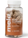Mela Daily Essentials Multivitamin for Melanated Women - High-Dose ויטמין D3 ו- B12, Probiotics, Lion's Mane, Ceylon Cinnamon - טבעוני, Gluten Free, non-GMO, 30 יום אספקה (60 קפסולות)