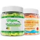 ויטמין D3 5000IU + K2 (MK-7) 120mcg עם טבעוני Multivitamin עבור נשים עם ברזל, ויטמין B12, A, D3, K2, Algae אומגה 3, Magnesium, Zincncamin עבור נשים עם ברזל, ויטמין B12, A, D3, K2, Algae אומגה 3, Magnesium, Zincium, Zinczenium.