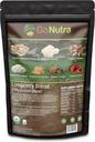 Go Nutra - אורגני 7 Mushroom תוסף, Longevity Mushroom אבקת עם אריה של אריה, Chaga, Shiitake, Maitake, Reishi, Tremella, ו Cordyceps Mushroom, non-GMO, Gluten-Free, טבעוני 8 oz, 8 oz
