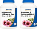 Echinacea & Goldenseal Root, 500 מ"ג, 240 קפסולות (2 בקבוקים) - Veggie Caps, non GMO, Gluten Freeten