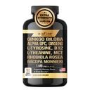 גינקו בילובה אלפא GPC תוספת עם Panax Geneseng L Tyrosine עם L Theanine, Bacopa monnieri, Rhodiola Rosea, Phosphatidylserine, B12, MCT, DMAE - Complex | Made in USA