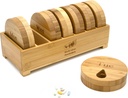 e-Pill Bamboo Weekly Pill מאורגןer, 7 Day Pill Box for Tablet, ויטמינים או תוספים