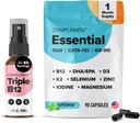 Complement Basic Vegan Multivitamin & Triple B12 Spray Bundle - תמיכה תזונתית מקיפה עבור דיאטות המבוססות על צמחים