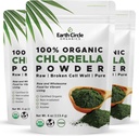 כדור הארץ Circle Organics Organic Chlorella אבקת Superfood