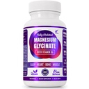 מגנזיום Glycinate עם ויטמין B6 מחקר פרובנס כדי לשפר את Absorption, 1350 מ"ג Fully Chelated - תמיכה שינה, הקלה מתח, אנרגיה, שריר Cramps - Gluten Free, NonGMO, 180 קפסולות טבעוניות