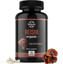 תוספי מזון אורגני Reishi Mushroom | Non-GMO & Allergen-Free | 90 קפסולות (1-Month Supply)