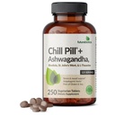 Futurebiotics Chill Pill + Ashwagandha, Rhodiola, St. John's Wort, & L-theanine - Non-GMO, 250 טבליות צמחוניות