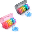 2 Pack Weekly Pill Productionser 7 Day 2 פעמים ביום, Sukuos Large Daily Pill Cases for Pills/Vitamin/Fish Oil/Supplements, BPA Free Pill Box, Easy to ניקוי