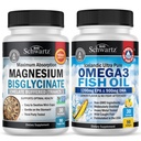 Magnesium Bisglycinate 180 הרוזן + אומגה 3 שמן דגים 90 הרוזן Bundle
