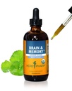 Herb Pharm המוח וזיכרון נוזל פורמולה צמחית עם גינקו לזיכרון ולריכוז, 4 Fl Oz