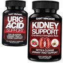 Kidney תומך ניקוי Detox & תיקון - יחד עם תמיכה Uric Acid - גלבלה, Urinary Tract & Kidney תמיכה לגברים ונשים
