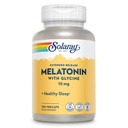 SOLAרי מלטונין 10 מ"ג עם Glycine - מהדורה מורחבת, עזרה בשינה בריאה ותמיכה מרגיעה מרגיעה - מעבדה מאומתת, טבעונית, Gluten Free, 60-Day Promise - 100 משרתים, 100 VegCaps