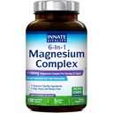 Innate Vitality Magnesium Complex 6-in-1, 1160mg Per Serve, Rest & Digestion, Magnesium Glycinate & Citrate, High Absorption, 120 קפסולות טבעוניות