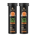 Auric Herbal Liver Support Supplement | Milk Thistle (Silymarin), Turmeric, Garlic, ג'ינג'ר לבריאות Liver | Advanced Detox & ניקוי פורמולה עבור Liver פעיל | 40 Tablet | Plant Based Gluten-Free