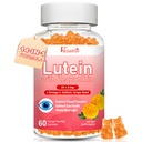 Lutein ו Zeaxanthin תוספי חניכיים, תוסף ויטמין עיניים מתקדם עם Bilberry, Saffron, Grape Seed, אומגה 3 לבריאות Macular, עין יבשה, תפקוד חזותי - Orange Flavor, 60 הרוזן