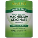 האמת של הטבע Magnesium Glycinate 200 מ"ג | 120 קפסולות | High Absorption Chelated Magnesium