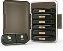 מארגנת גלולות שבועיות 2 פעמים ביום, 7 Day Pill Box 2 Times, Portable for Travel Pill Case for Pills/Vitamin/Fish Oil/Medication/Supplements (2x7 Black)