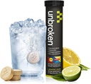 UNBROKEN 9EAA / BCAA Recoverys (60% חינם-FORM/40% Di- & Tri-Peptides), Amino Acids תוספת עבור Faster Recovery & פחות שריר Soreness, Post & Pre-Workout עבור גברים ונשים, 10., לימון Lime