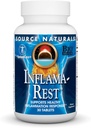 מקור: Naturals Inflama-Rest - Herbal & מינרלים בלגן עם Turmeric, Boswellia, ג'ינג'ר, Quercetin - הקלה מקסימלית בלחץ ומנוחה - 30 טבליות