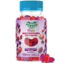 Multivitamin Jelly Bean Gummies with Zinc for Kids, Immune Support Dietary Supplements, Vegetarian, 120 ברי Blast Jelly Beans, כשר כשר